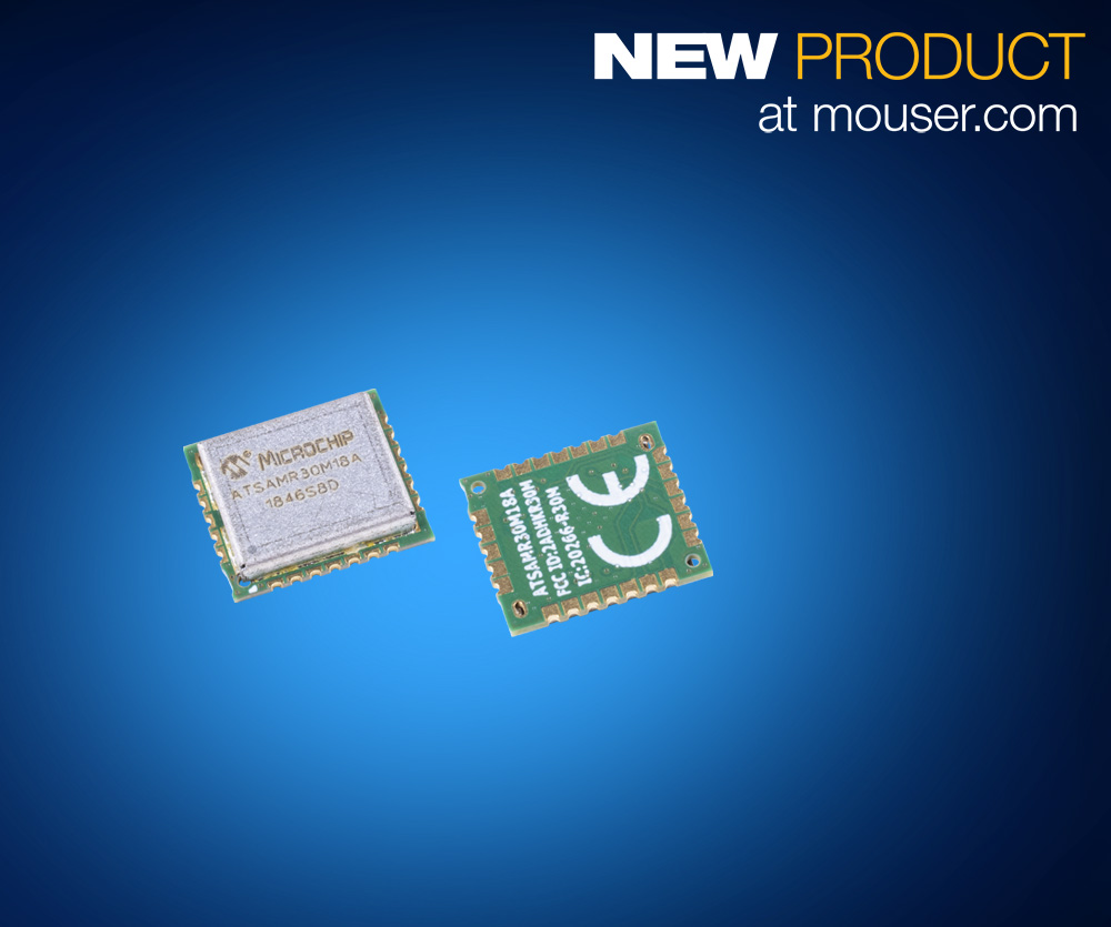 Mouser Carries Microchip's SAM R30 Sub-GHz Module